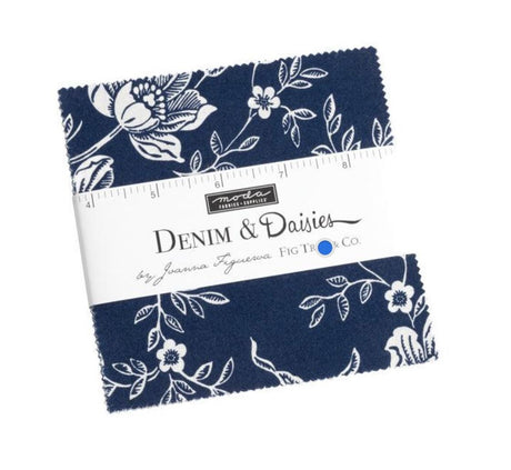Denim and Daises 5" Charm Pack 35380PP By Fig Tree and Co for Moda Fabrics bin 3