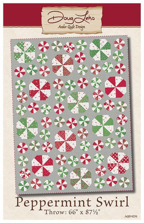 Peppermint Swirl Pattern AQD 0291 Antler Quilt Design