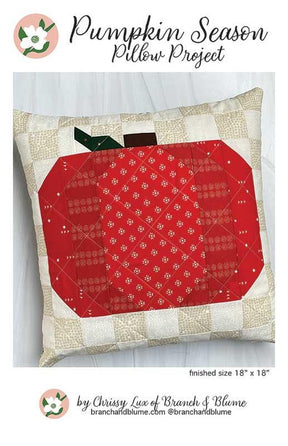 Pumpkin Season Pillow BNB2323 by Chrissy Lux of Branch and Blume 18"x 18"