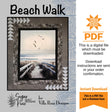 Beach Walk pattern - INSTANT DIGITAL DOWNLOAD - From Sugar Pines Quilt Designs for Villa Rosa Designs 56 x 68