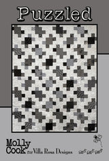 Puzzled Quilt Pattern Only - INSTANT DIGITAL DOWNLOAD - From Molly Cook for Villa Rosa Designs Size 50" x 62"
