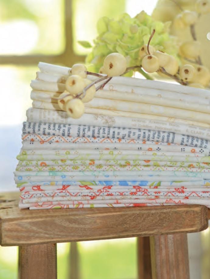 Linen Cupboard 2.5" Mini Charm 20480MC By Fig Tree and Co for Moda Fabrics bin 50