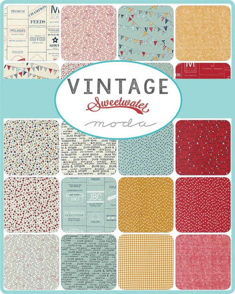 Vintage Mini Charm 2.5" by Sweetwater Fabrics 55650 MC bin 60