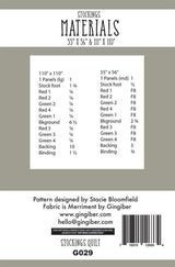 Stockings Quilt Pattern GB029 by Ginigber, 2 sizes