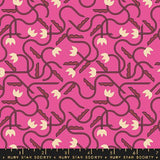 a pink and brown pattern with arrows on it