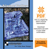 Alpine Valley Quilt Pattern Only - INSTANT DIGITAL DOWNLOAD - From Orphan Quilts for Villa Rosa Designs Size 52" x 65"