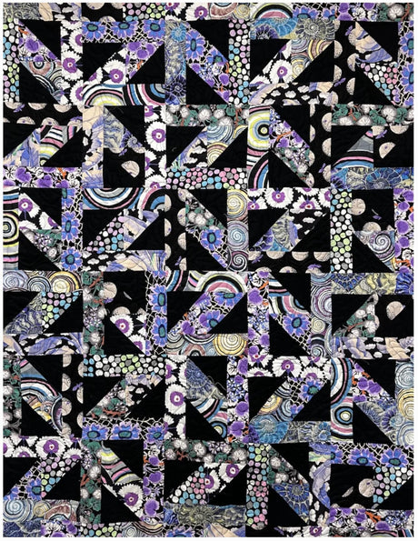 Sisterhood Quilt Pattern Only - INSTANT DIGITAL DOWNLOAD - From Tricia Lynn Maloney for Villa Rosa Designs Size 50"x64"