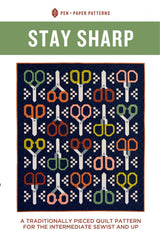 Stay Sharp Quilt Pattern PPP45 from Pen & Paper Patterns By Lindsey Neill 58 x 67