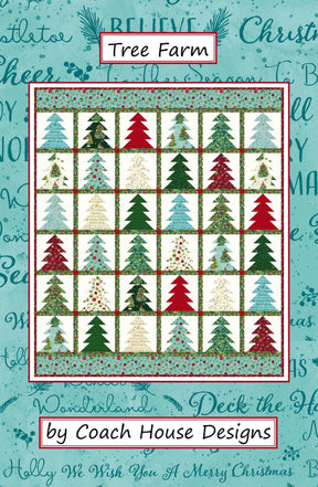 Tree Farm Quilt Pattern by Barbara Cherniwchan for Coach House Designs CHD-1549 53 x 63