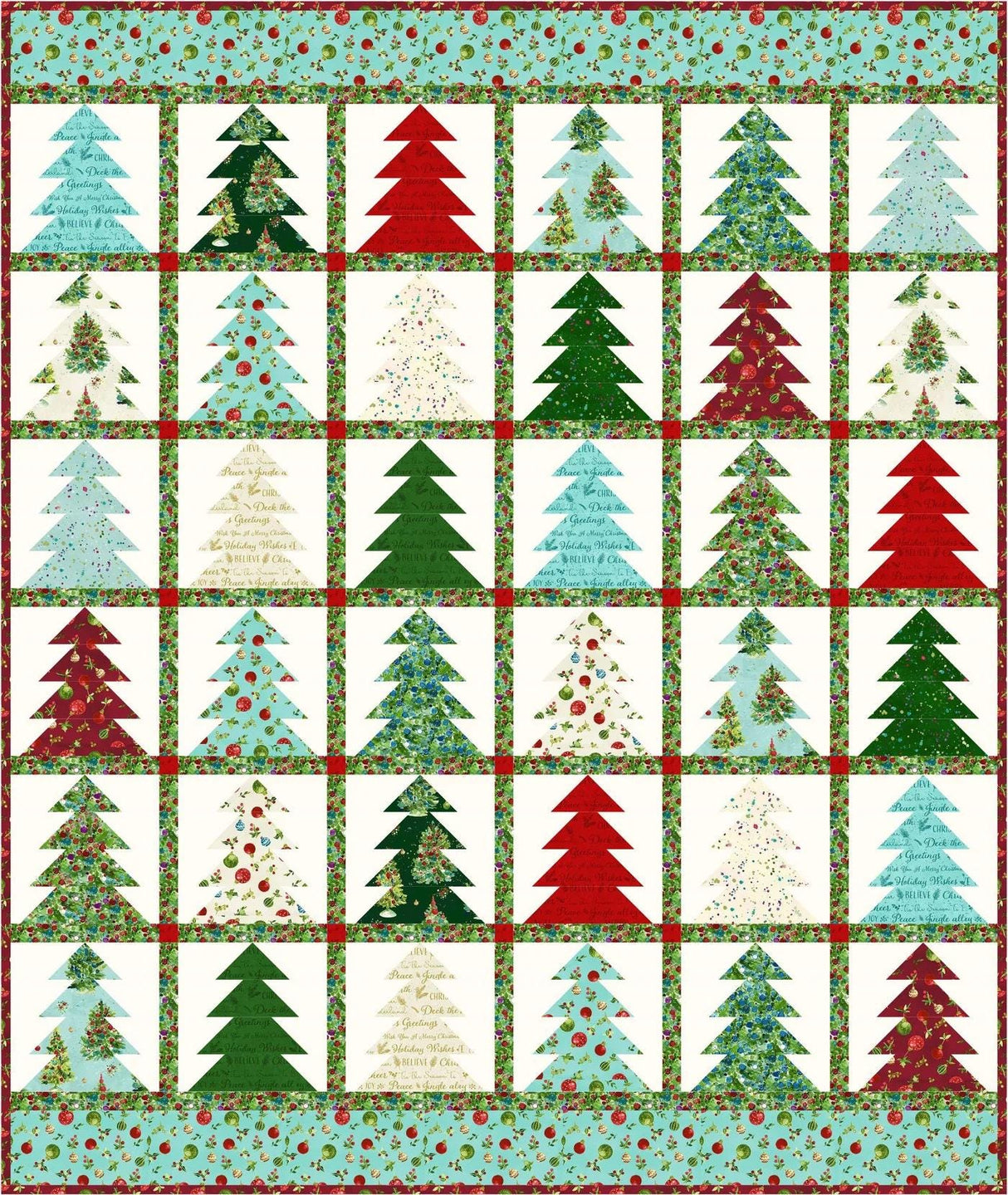 Tree Farm Quilt Pattern by Barbara Cherniwchan for Coach House Designs CHD-1549 53 x 63
