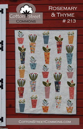 Rosemary & Thyme by Cotton Street Commons CSC 213 , Paper pattern ONLY finished size 60 x 76