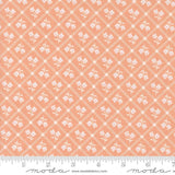 a pink and white flower pattern on a pink background
