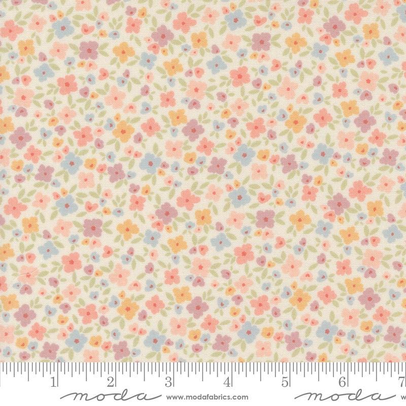 a ruler with a flower pattern on it