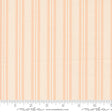 an orange and white striped fabric with a ruler