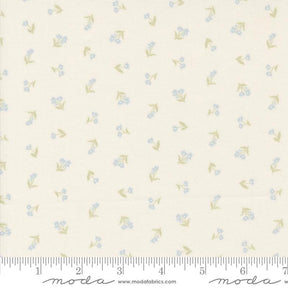 a white background with blue flowers on it
