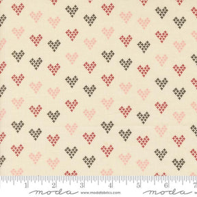 a white background with red and black hearts