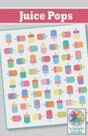 Juice Pops Quilt Pattern AKBC351 Printed Pattern Only by A Bright Corner Quilts, Crib, Lap, Throw, Twin and Queen Quilt Sizes