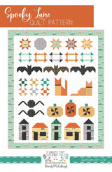 Spooky Lane Quilt Pattern by Beverly McCullough, Flamingo Toes Designs FT-8009A 64" x 78"