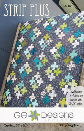 Strip Plus Quilt Patterns by GE Designs Iceland, Crib, Lap, Full, and Queen/King sizes GE168