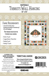 Trinkets Wall Hanging Pattern GB046 by Gingiber 32" x 36"