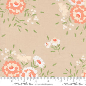 a large flower pattern on a beige background