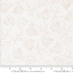 a ruler with a drawing of flowers on it