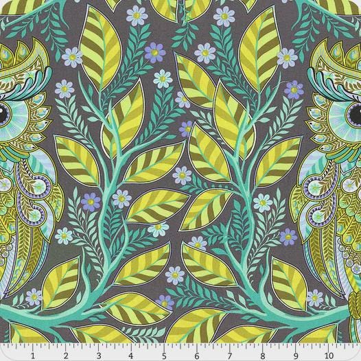 Full Moon Forest II Hootie Patootie Starlight by Tula Pink for Free Spirit Fabrics PWTP244.starlight Sold in 1/2 yard increments