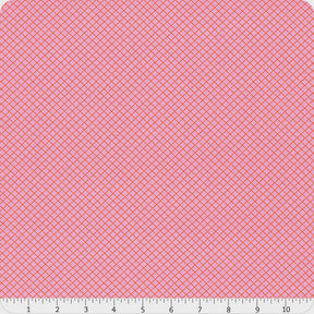 True Colors Bubble Gum On the Grid Yardage PWTP255-BUBBLEGUM Sold in 1/2 yard increments