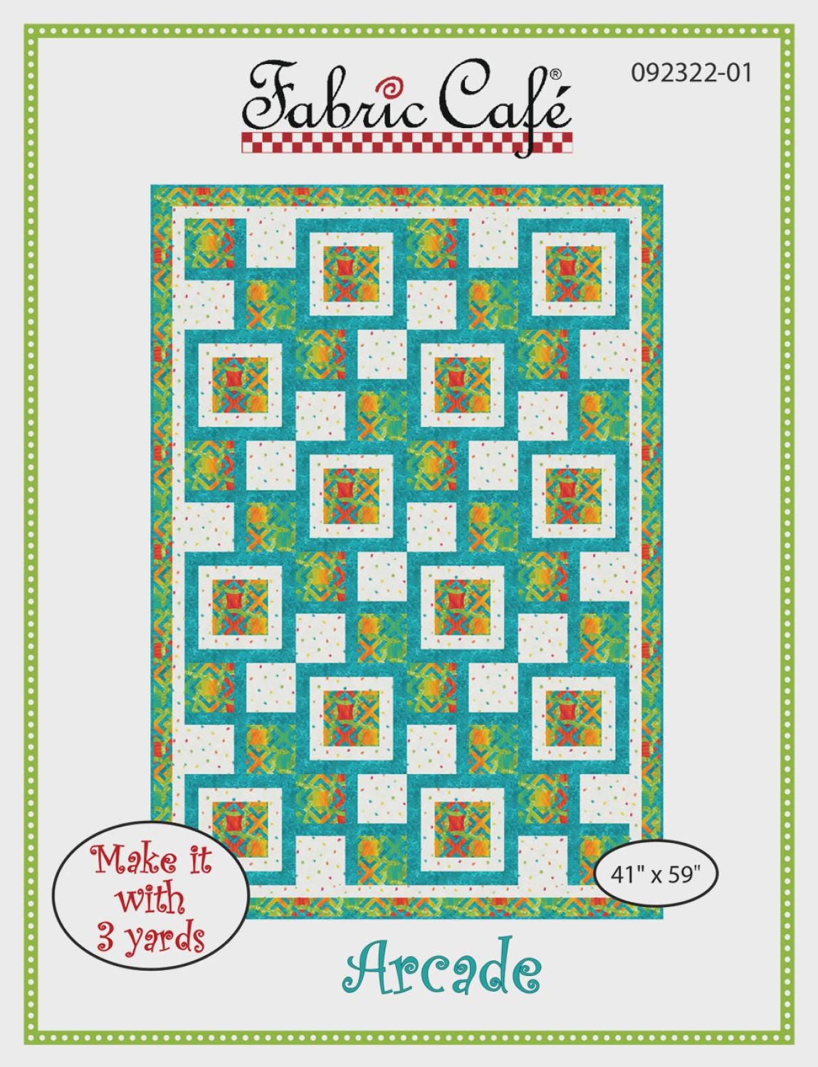 Arcade Individual Pattern by Fabric Cafe 41" x 59" FC092322-01 Bin MP