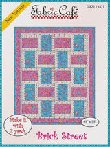 Brickstreet Quilt Pattern by Fabric Cafe Quilt Size 49" x 59" FC092123-01 Bin MP