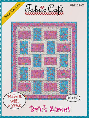Brickstreet Quilt Pattern by Fabric Cafe Quilt Size 49" x 59" FC092123-01 Bin MP