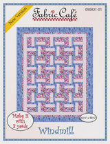 Windmill Quilt Pattern by Fabric Cafe Quilt Size 44.5" x 55.5" FC090921-01 Bin MP