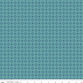 a ruler with a blue background