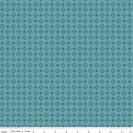 a ruler with a blue background