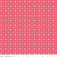 a pink background with white dots
