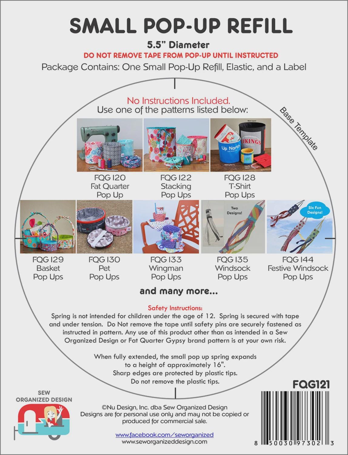 Fat Quarter Pop Up Refill FQG121