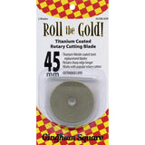 Roll the Gold 45mm Titanium Coated Rotary Blades 2 count