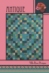 Antique Quilt Pattern - INSTANT DIGITAL DOWNLOAD - From Villa Rosa Designs 56" x 70" uses fat quarters
