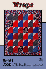 Wraps Quilt Pattern Only - INSTANT DIGITAL DOWNLOAD - From Heidi Cook for Villa Rosa Designs Size 62"x72" uses fat quarters or 1/3 yard cuts