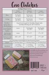 Cove Clutches by Knot and Thread Design KAT104