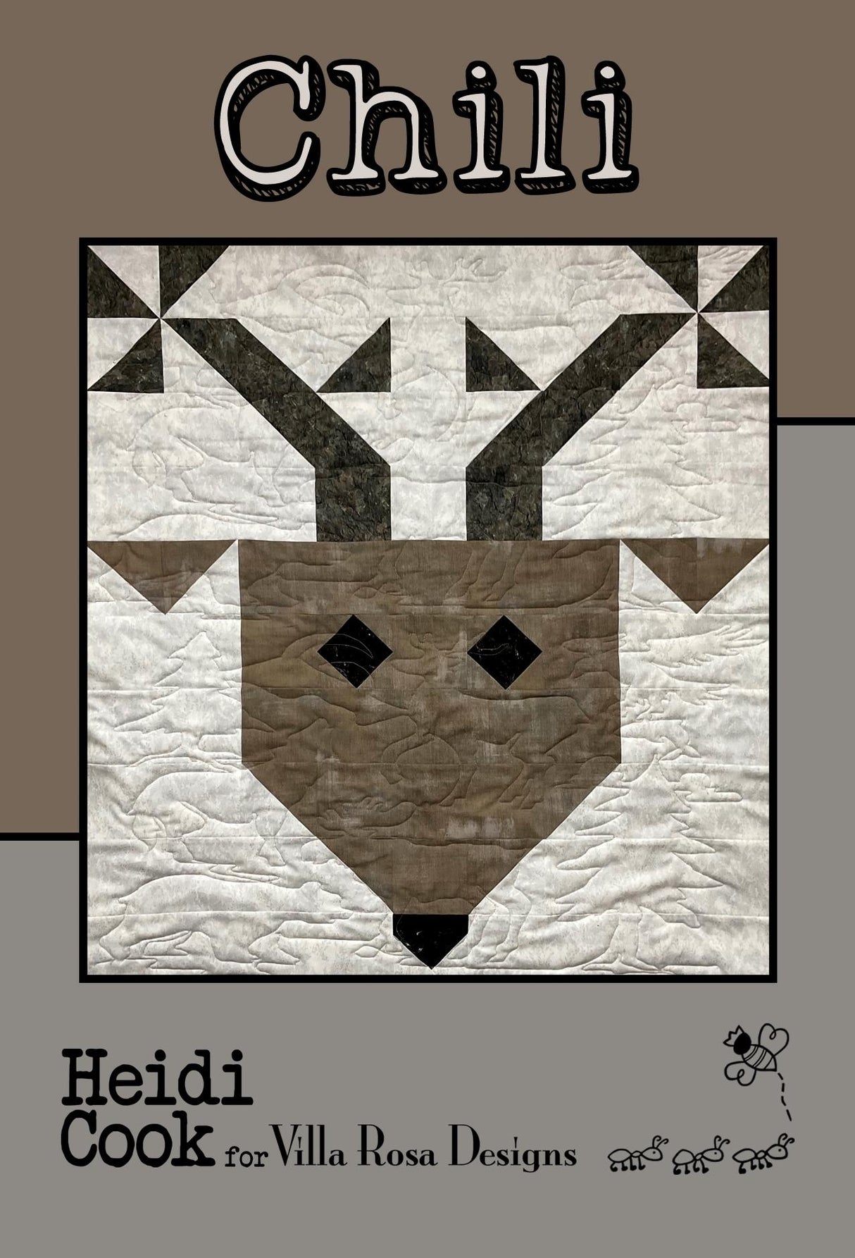 Chili Quilt Pattern Only - INSTANT DIGITAL DOWNLOAD - From Heidi Cook for Villa Rosa Designs Size 36" x 40"