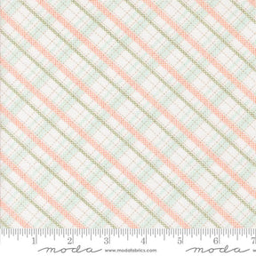 a close up of a ruler with a plaid pattern on it