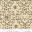 a drawing of a spider web on a beige background