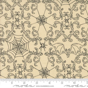 a drawing of a spider web on a beige background