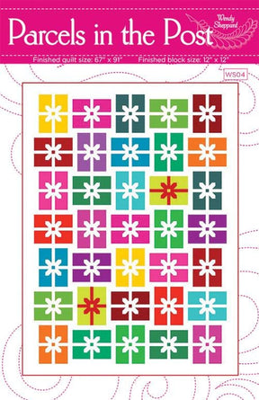 Parcels in the Post Printed Quilt Pattern WS04 by Wendy Sheppard