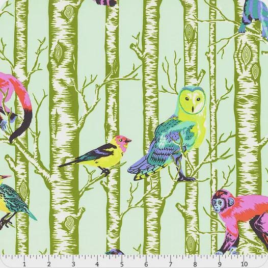 Full Moon Forest II Enchanted Family Tree by Tula Pink for Free Spirit Fabrics PWTP245.enchanted Sold in 1/2 yard increments