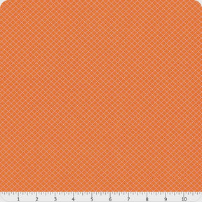 True Colors Salmon On the Grid Yardage PWTP255-SALMON Sold in 1/2 yard increments