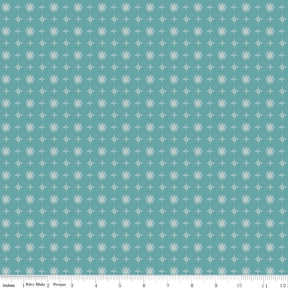 a blue background with white circles on it