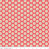 a pink and blue pattern with a white background
