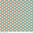 a blue and white background with a flower pattern